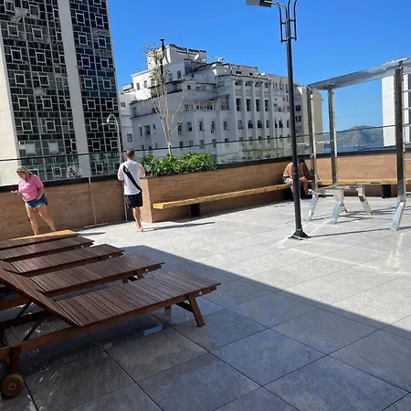 Estudio Com Lavanderia, Cobertura, Em Frente Ao Metro, Lapa, Aeroporto Sdu E 5 Minutos Do Consulado Americano Río de Janeiro Exterior foto